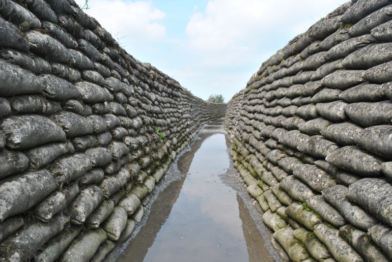 trench of death diksmuide, Belgium GettyImages-1352023429