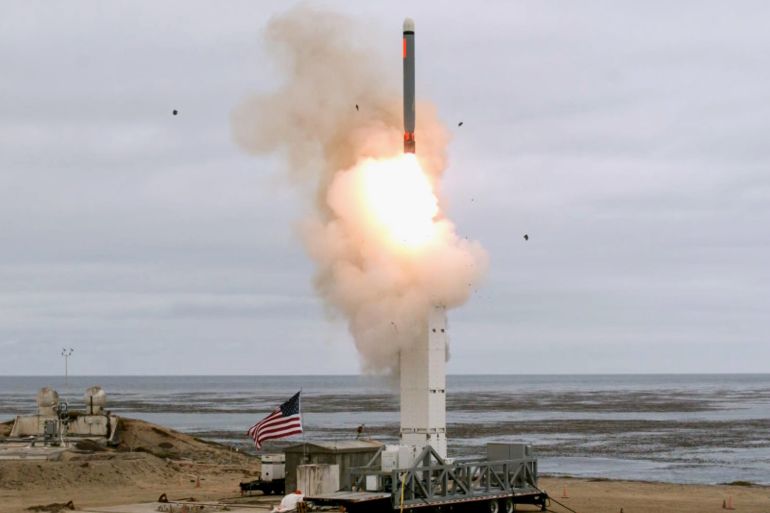 The weapon tested by the US was a version of the nuclear-capable Tomahawk cruise missile. Photograph: Scott Howe/AFP/Getty Images