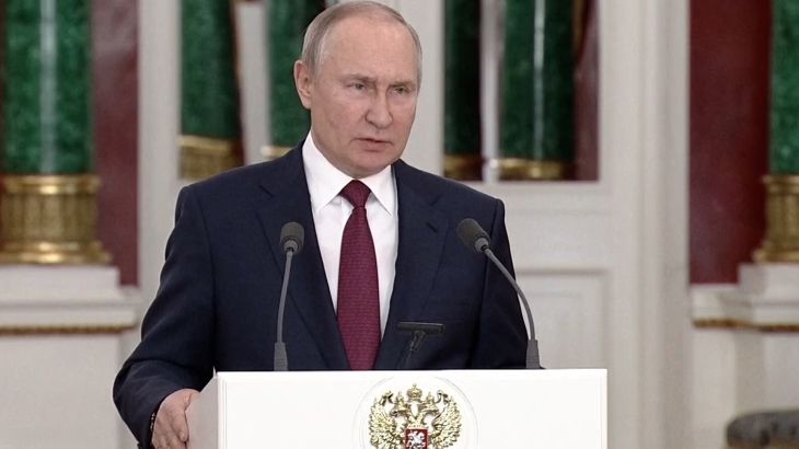 صور من خطاب بوتين