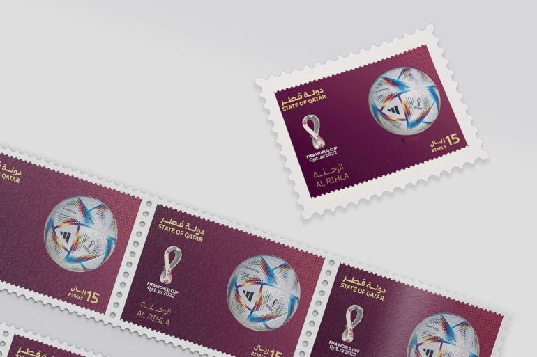 “بريد قطر” يطلق مجموعة طوابع الكرة الرسمية لكأس العالم