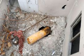 البراميل التي كانت تحمل مواد كيميائية واستهدفت منطقة الغوطة عام 2018