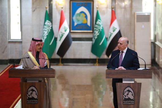 Faisal bin Farhan Al Saud - Fuad Hussein meeting​​​​​​​
