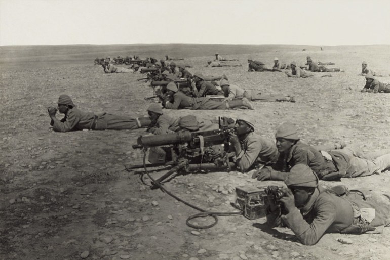 القوات العثمانية في معركة غزة الثانية ابريل 1917 copy