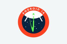 Kerala, India - February 11 2023: Android 14 preview logo