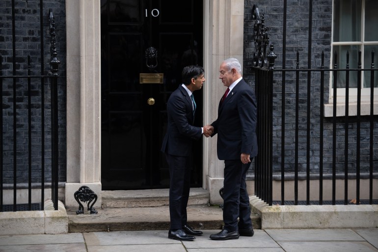 Rishi Sunak Welcomes The Prime Minister Of Israel To Downing Street