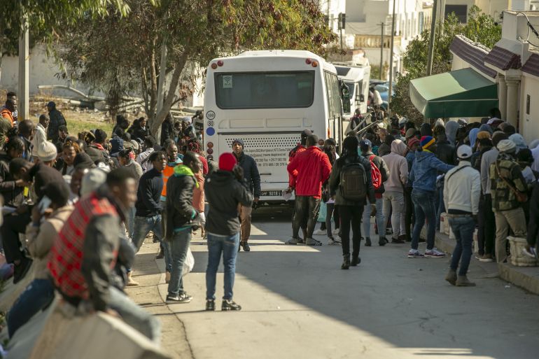 Tunisia’s president called for ending flow of migrants from sub-Saharan Africa