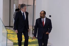 US Secretary of State Antony Blinken in Ethiopia