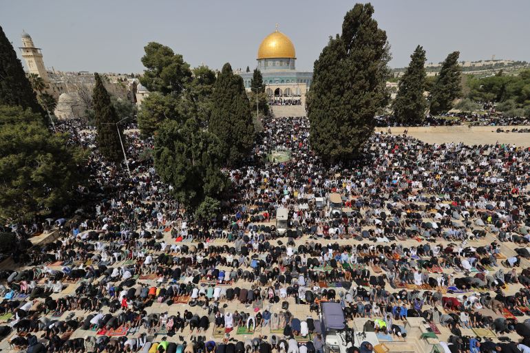 First Friday prayer of Ramadan in Jerusalem