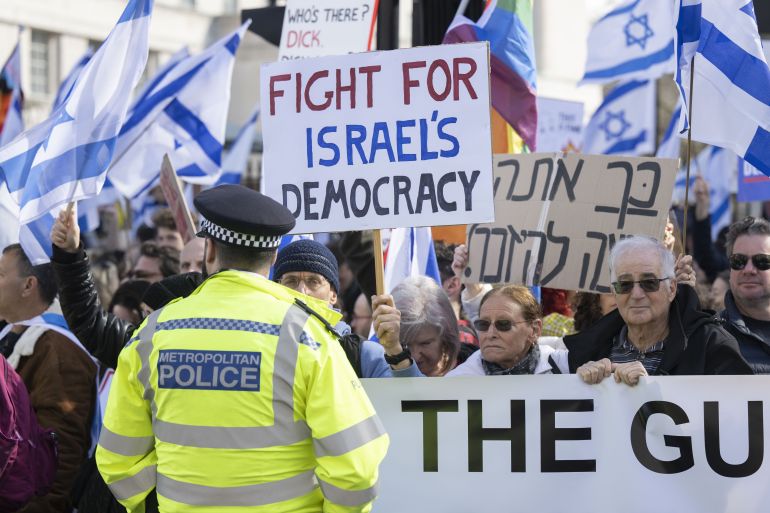 Protest against Israeli PM Netanyahu in London