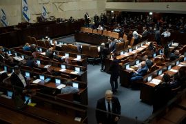 Vote on a contentious plan to overhaul the country's legal system, in Jerusalem