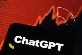 ChatGPT logo and rising stock graph are seen in this illustration taken, February 3, 2023. REUTERS/Dado Ruvic/Illustration