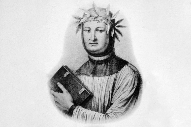 Francesco Petrarca. Portrait of Francesco Petrarca (1304-1374) Italian scholar and poet in Renaissance Italy, and one of the earliest humanists. Dated 14th Century. (Photo by: Photo 12/Universal Images Group via Getty Images)