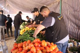 يحتوي السوق على الخضار والفواكة والمواد الغذائية الاساسية - المصدر الجزيرة نت