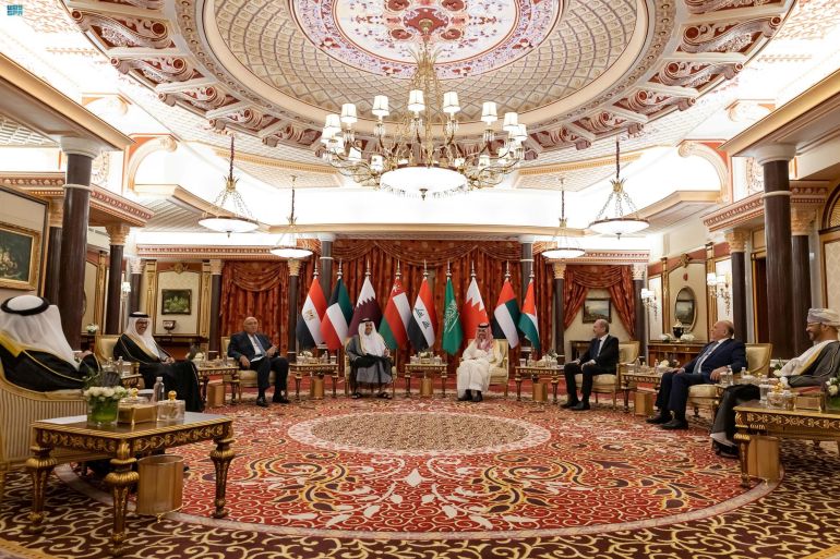 Saudi Arabia hosts a meeting of foreign ministers from Iraq, Jordan, Egypt and the Gulf Cooperation Council (GCC) countries to discuss Syria's return to the Arab League in Jeddah, Saudi Arabia