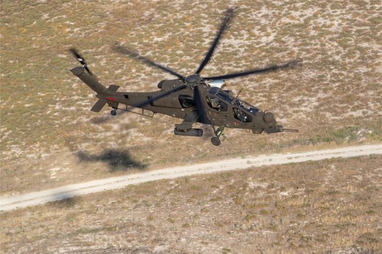 المروحية "أتاك-2" تتمتع بمحرك بقوة 2500 حصان (القوات المسلحة التركية) 