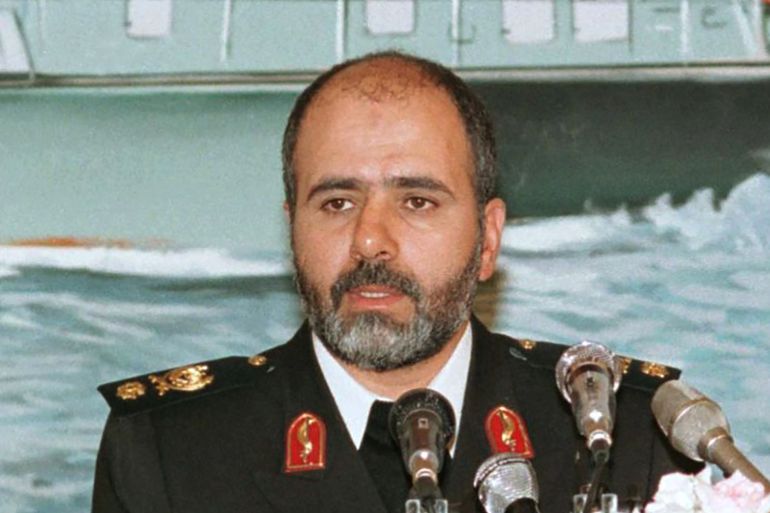 This file picture dated November 21, 1998 shows Iranian rear-admiral Ali-Akbar Ahmadian during a press conference held in Tehran. Iran's President Ebrahim Raisi on May 22, 2023 appointed Ahmadian as the new secretary of the Supreme National Security Council, replacing longtime chief and leading Gulf mediator Ali Shamkhani. (Photo by Atta KENARE / AFP)