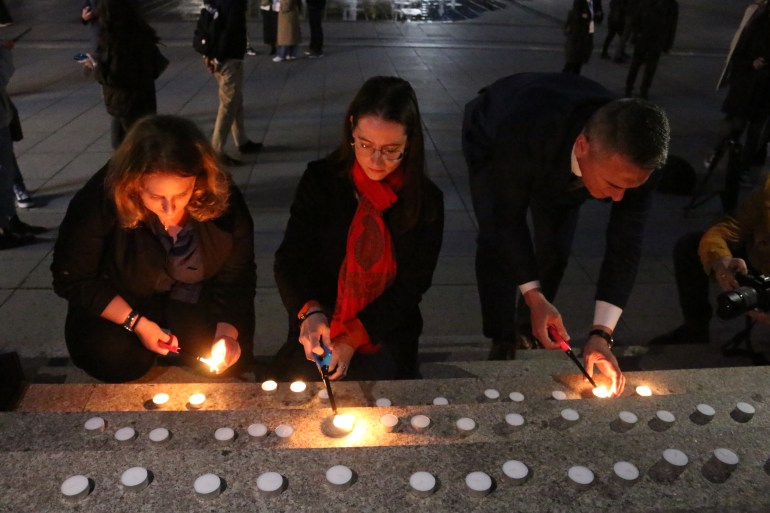 Commemoration in Kosovo for the victims of school shooting in Serbia