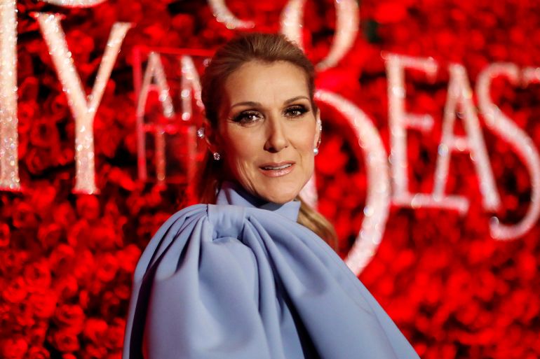 Recording artist Celine Dion poses at the premiere of "Beauty and the Beast" in Los Angeles, California, U.S. March 2, 2017. REUTERS/Mario Anzuoni
