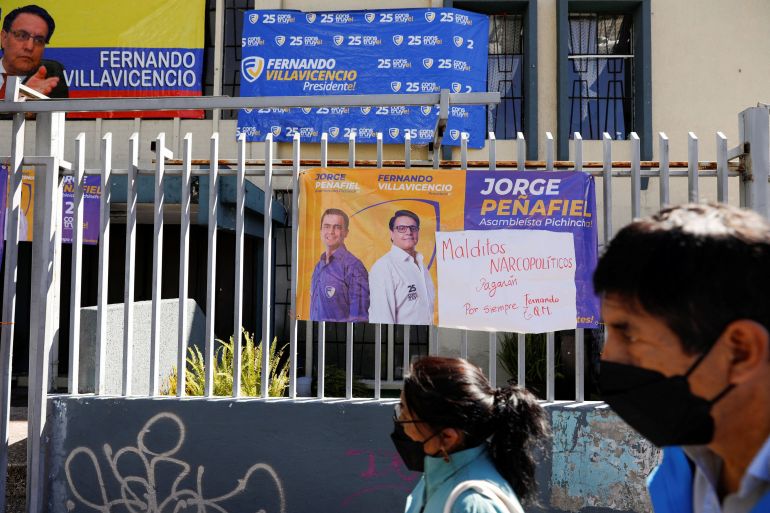 Scene of killing of Ecuadorean presidential candidate Fernando Villavicencio in Quito
