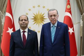 الرئيس التركي رجب طيب أردوغان يتسلم أوراق اعتماد السفير المصري الجديد لدى أنقرة عمرو الحمامي