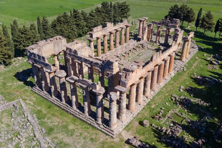 Cyrene Temple of Zeus. Very large 6th century BCE temple in Cyrene , an ancient Greek and later Roman city near present-day Shahhat, Libya. ; Shutterstock ID 2069383106; purchase_order: aljazeera ; job: ; client: ; other: