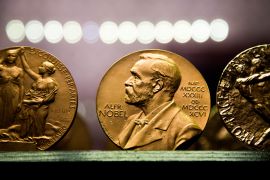 BJÖRKBORN, KARLSKOGA 2017-03-14: Copy of Nobel medals at Björkborn's mansion. Björkborn was Alfred Nobel's last home and he lived there until his death in 1896. Photo Jeppe Gustafsson