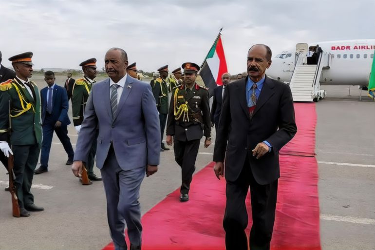 زيارة البرهان إلى إريتريا - المصدر: صفحة مجلس السيادة السوداني