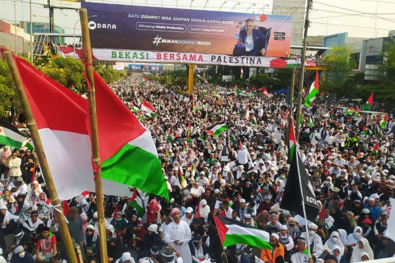 مظاهرات اندونيسيا دعما لغزة