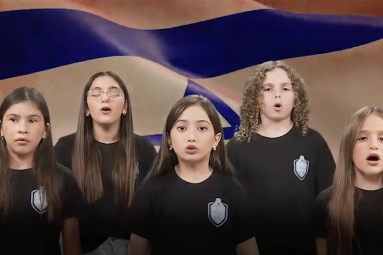 Israeli children sing, "We will annihilate everyone" in Gaza. This video was uploaded and deleted by state broadcaster @kann_news
