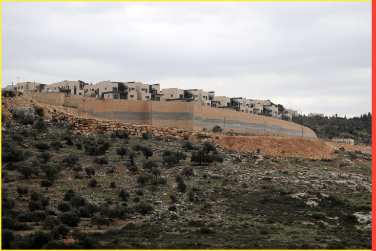 A picture shows a general view of the Israeli settlement of "Ma'aleh Yisrael", Salfit, West Bank, Palestinian Territory - 26 Jan 2022