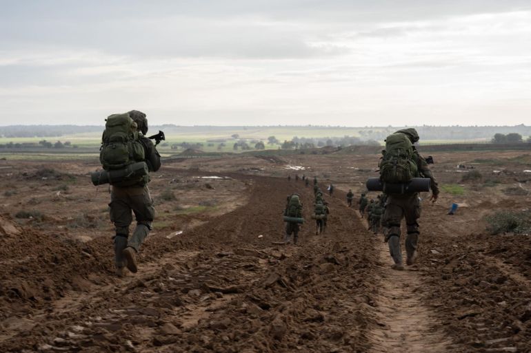 مجموعات من القوات خلال انسحاب الفرقة 36 التابعة للجيش الإسرائيلي من قطاع غزة (جميع الصور تصوير المتحدث باسم الجيش الإسرائيلي عممها للاستعمال الحر لوسائل الإعلام)