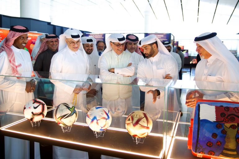 معرض الرحلة والإرث لكأس العالم 2022 في مكتبة قطر الوطنية المصدر: حساب مكتبة قطر الوطنية عبر منصة x