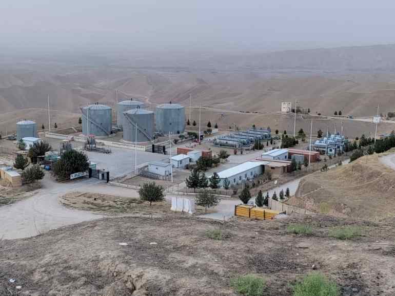 منشأة نفطية في ولاية سربل شمالي أفغانستان.-الصور من وزارة المناجم والبترول
