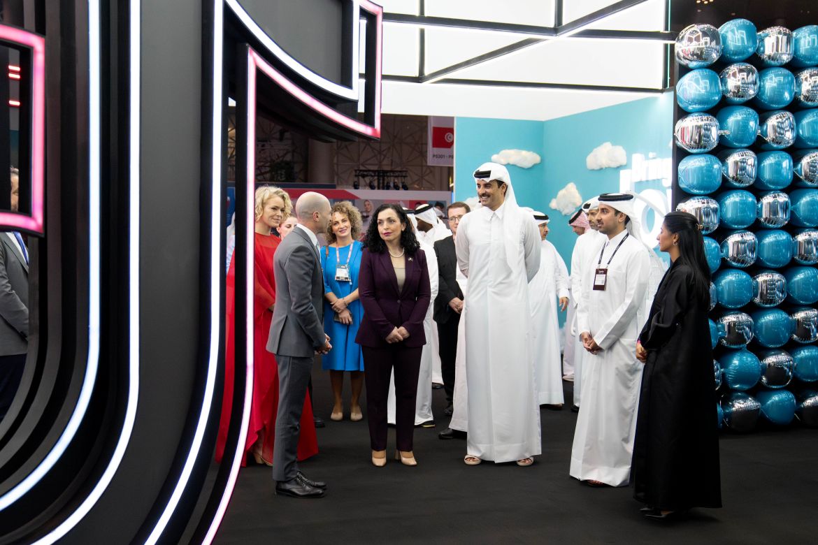 سمو الأمير المفدى يزور قمة الويب قطر 2024 المقامة في مركز الدوحة للمعارض والمؤتمرات المصدر: الديوان الاميري