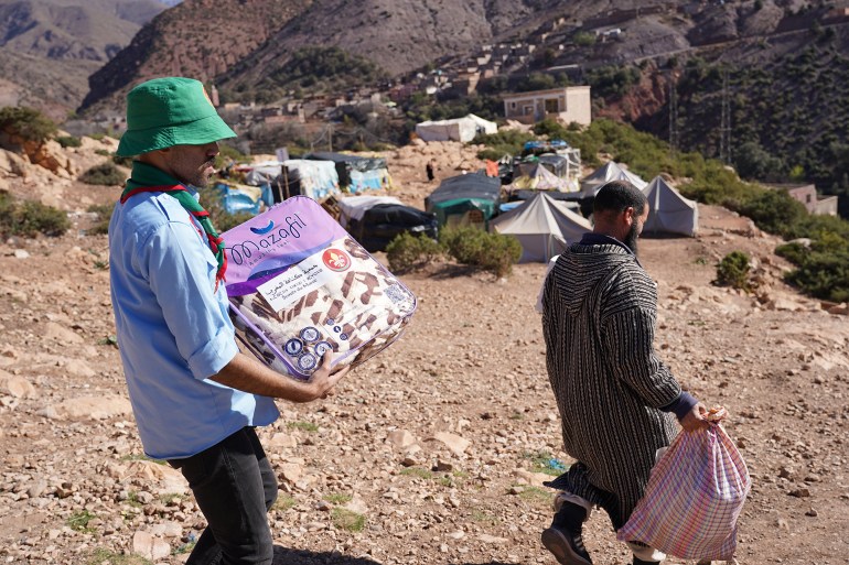 عبد الغني بلوط/ دوار إمسكر البور، جماعة آسني، إقليم الحوز/ متضررو الزلزال مازالوا يعيشون تحت الخيام، والمبادرة تخفف عنهم قساوة الشتاء