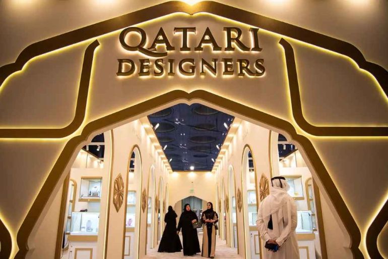 جناح المصممين القطريين في معرض المجوهرات