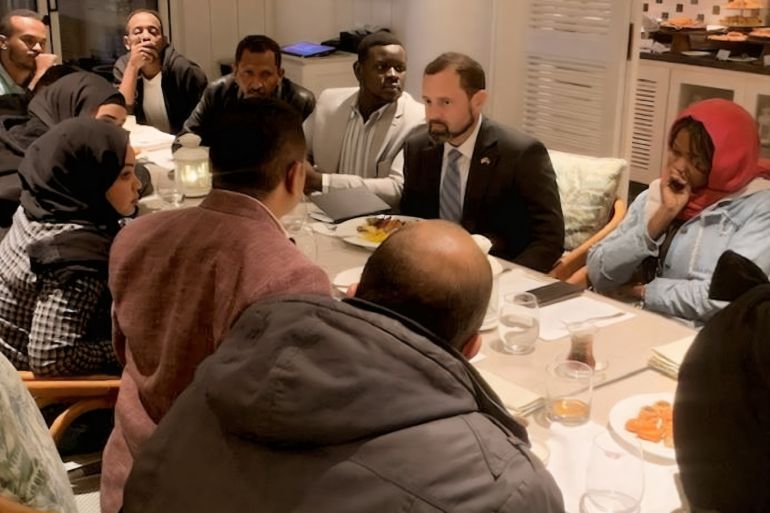 US envoy for Sudan Tom Perriello meets Sudanese youth in Cairo on March 19, 2024