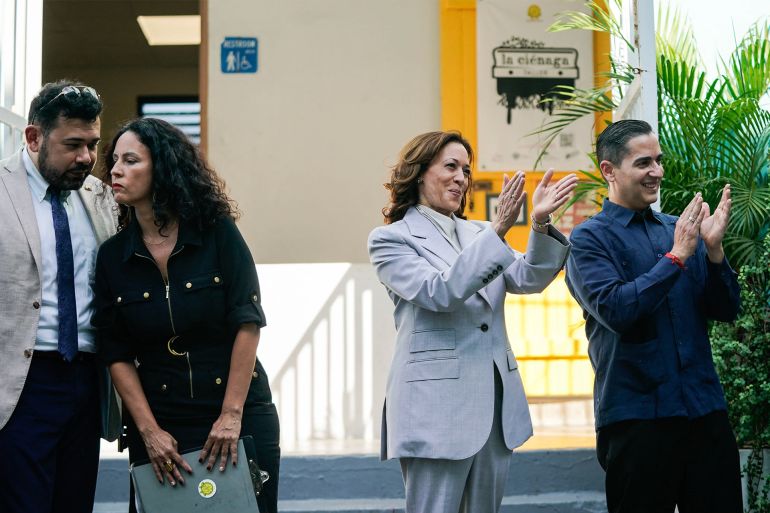 Kamala Harris was clueless as she clapped along to the protest song.