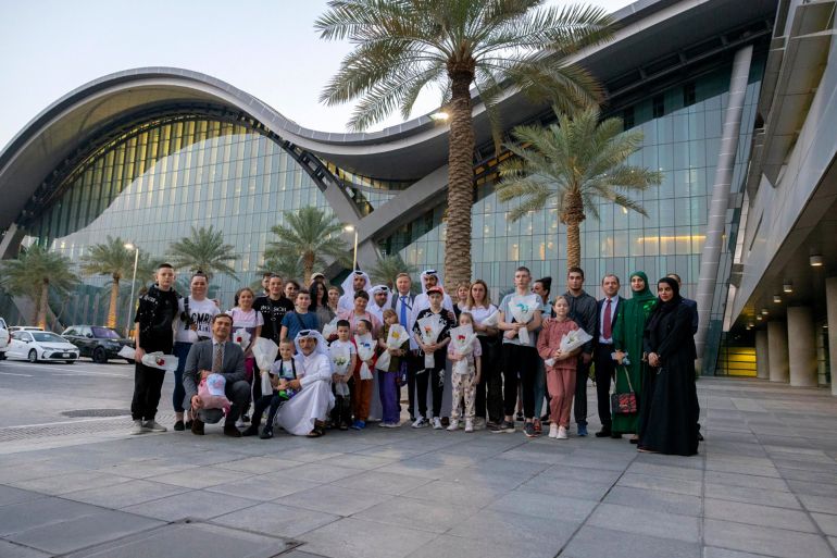 Ministry of Foreign Affairs - Qatar @MofaQatar_EN Qatar announces the arrival of 20 Russian and Ukrainian families in Doha to receive comprehensive care and support as part of its ongoing mediation efforts to reunite separated families credit : Ministry of Foreign Affairs - Qatar
