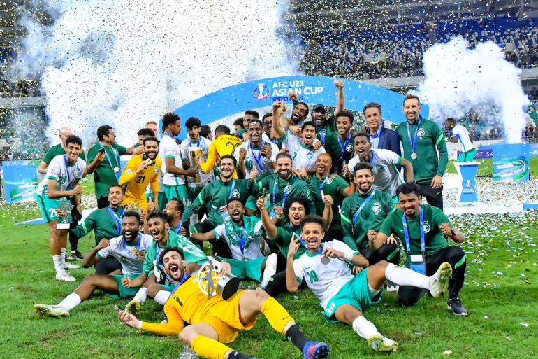 منتخب السعودية فاز بأخر لقب لكأس آسيا تحت 23 عاما (حساب المنتخب السعودي على منصة إكس)