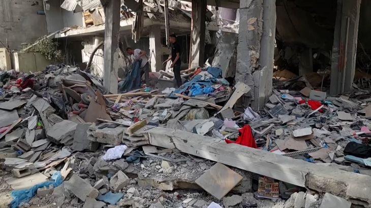 استشهاد 6 فلسطينيين في قصف منزل عائلة الجمل بمدينة رفح