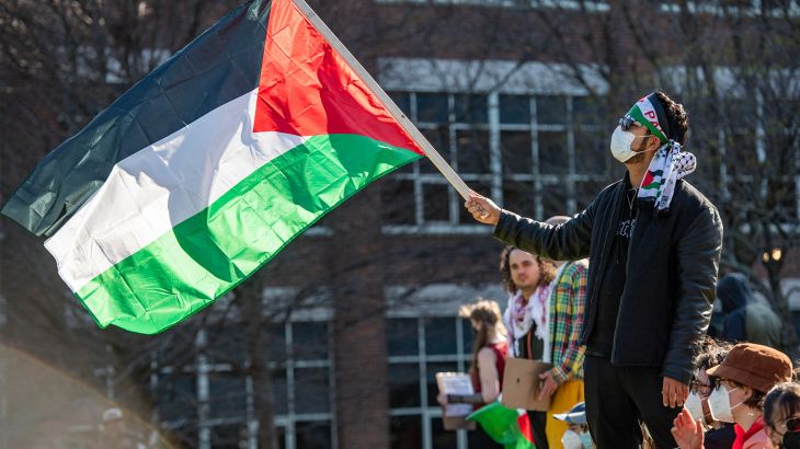 اعتصام مفتوح بجامعة نورث إيسترن الأميركية تضامنا مع غزة
