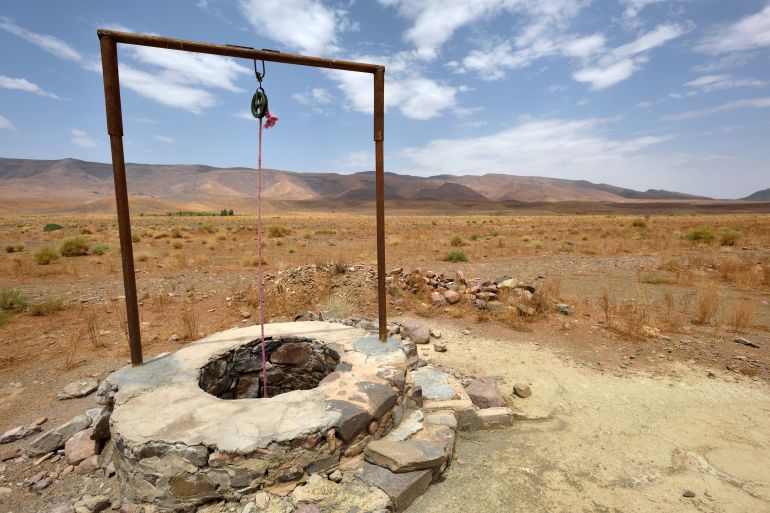 Water well in Sahara Desert, Morocco, North Africa