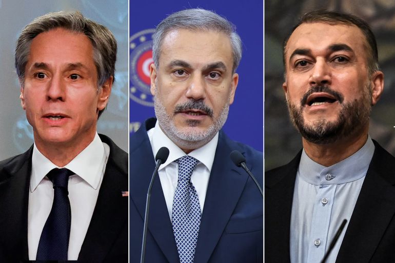 وزراء خارجية إيران وتركيا وأميركا